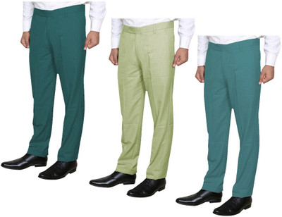 KAVYA Slim Fit Men Multicolor Trousers