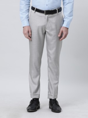 THE SOUL PATROL Regular Fit Men Grey Trousers