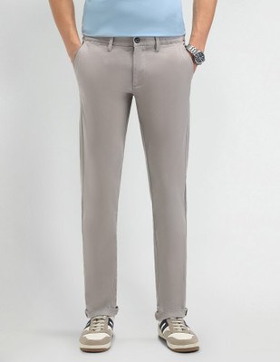 Arrow Sport Slim Fit Men Grey Trousers