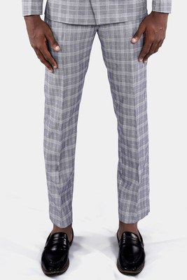 french crown Regular Fit Men Grey Trousers