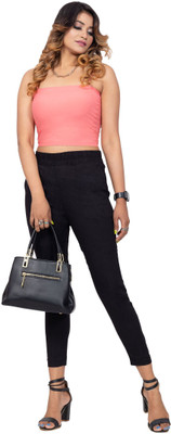 Lalli Fashion Regular Fit Women Black Trousers