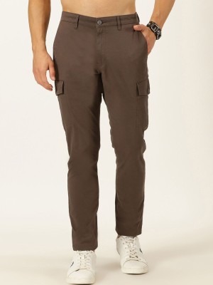 Mast & Harbour Regular Fit Men Brown Trousers