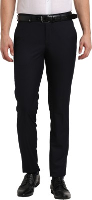 TURTLE Slim Fit Men Dark Blue Trousers