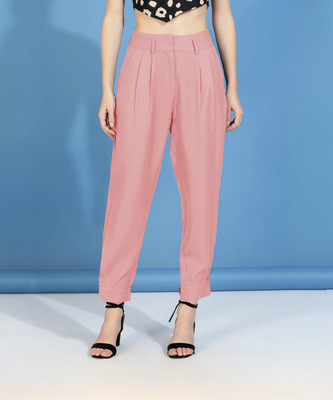 KOTTY Regular Fit Women Pink Trousers