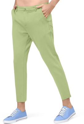 GAUMUKHI Creation Regular Fit Men Green Trousers