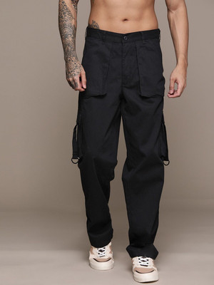 Roadster Relaxed Men Black Trousers
