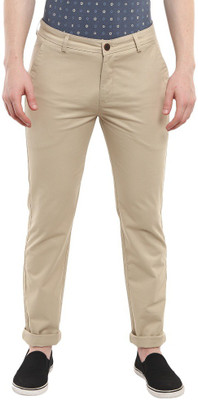 V-MART Regular Fit Men Beige, Beige Trousers