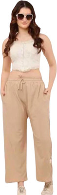 simbha Comfort Fit Women Beige Trousers