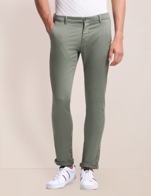 U.S. POLO ASSN. Slim Fit Men Green Trousers