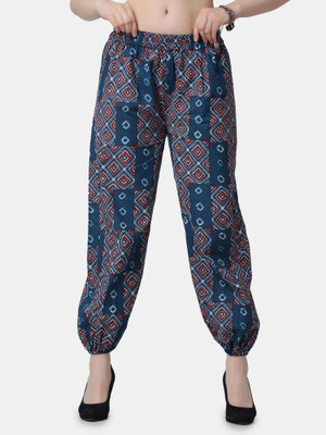 POPWINGS Relaxed Women Blue Trousers