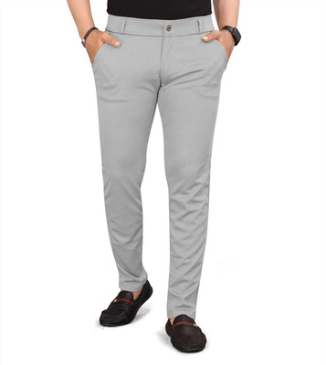 GOPUNJ ENTERPRISE Regular Fit Men Grey Trousers