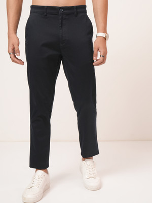HIGHLANDER Tapered Men Black Trousers