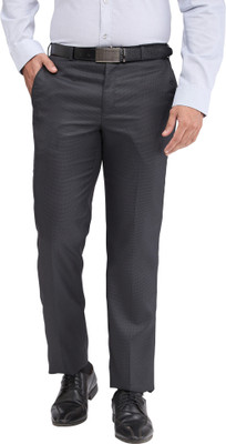 PARK AVENUE Regular Fit Men Grey Trousers