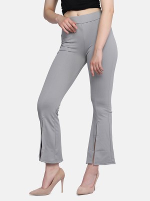 DIMPY GARMENTS Slim Fit Women Grey Trousers