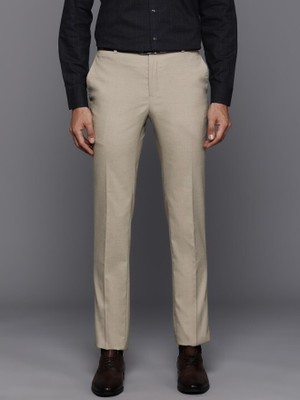 Raymond Slim Fit Men Beige Trousers