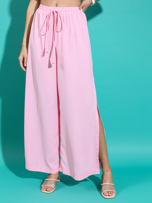 Tokyo Talkies Regular Fit Women Pink Trousers