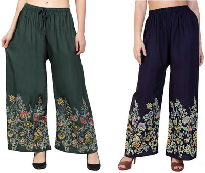 Zalorawear Comfort Fit Women Multicolor Trousers
