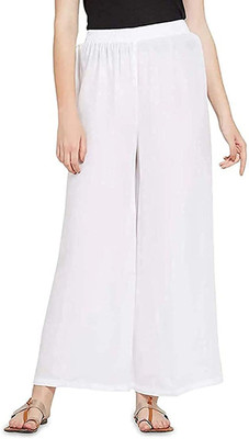 Libracreations Regular Fit Women White Trousers