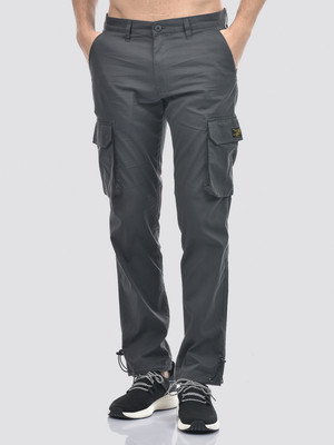 NUMERO UNO Relaxed Men Grey Trousers