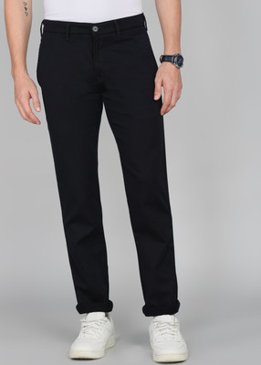 INTEGRITI Slim Fit Men Dark Blue Trousers