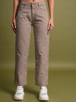 Tokyo Talkies Regular Fit Women Multicolor Trousers