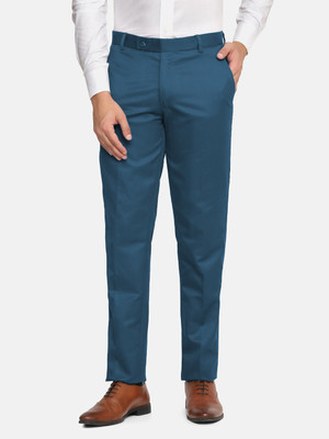 MANCREW Regular Fit Men Blue Trousers
