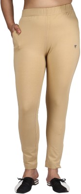 Comfort Lady Relaxed Women Beige Trousers