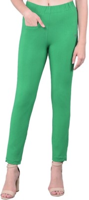 Comfort Lady Regular Fit Women Green Trousers