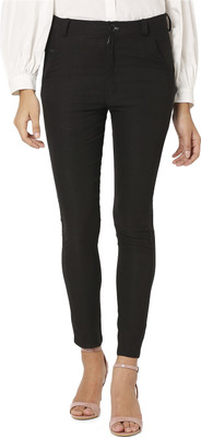 Smarty Pants Skinny Fit Women Black Trousers