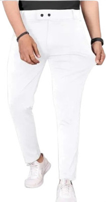 seemoo Regular Fit Men White Trousers