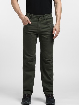 JACK & JONES Regular Fit Men Green Trousers