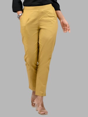 Oxinexx Regular Fit Women Khaki Trousers