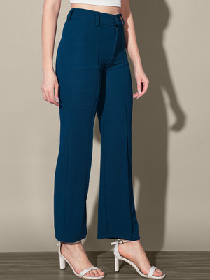 DIMPY GARMENTS Regular Fit Women Dark Blue Trousers