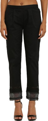 ALIZATRADERS Regular Fit Women Black Trousers