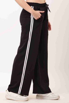 DECENCY Regular Fit Women Black Trousers