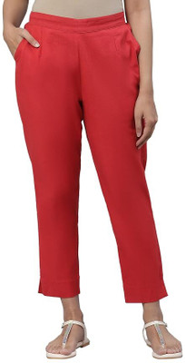 GAHLOT Regular Fit Women Red Trousers
