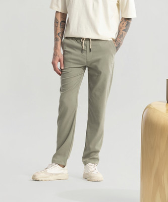 Snitch Regular Fit Men Green Trousers