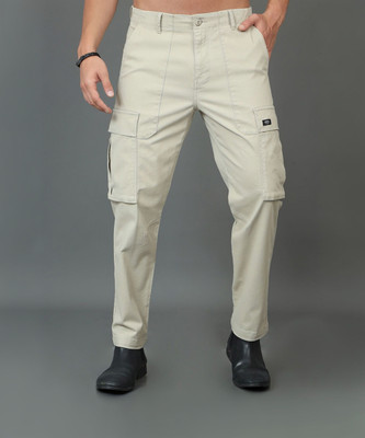 HERE&NOW Slim Fit Men Beige Trousers