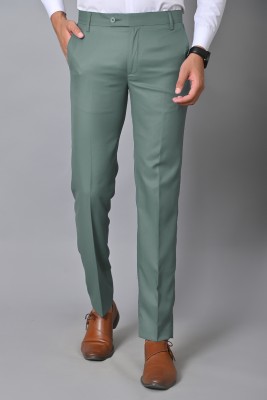 El Cielo Regular Fit Men Light Green Trousers