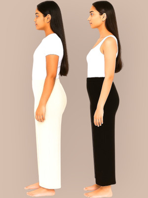 Classy creations Comfort Fit Women Beige, Black Trousers