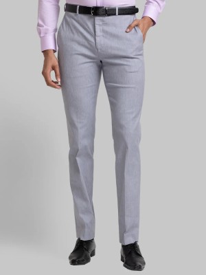 Raymond Relaxed Men Grey Trousers