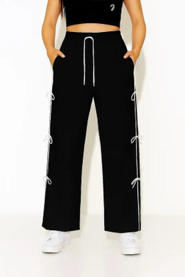 SRH Relaxed Women Black Trousers