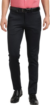 TURTLE Skinny Fit Men Black Trousers