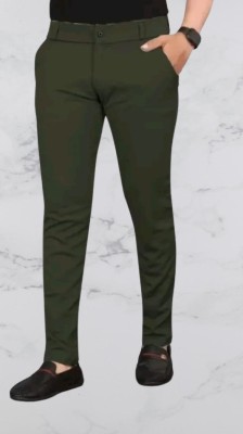 Nitya TrackP Slim Fit Men Green Trousers