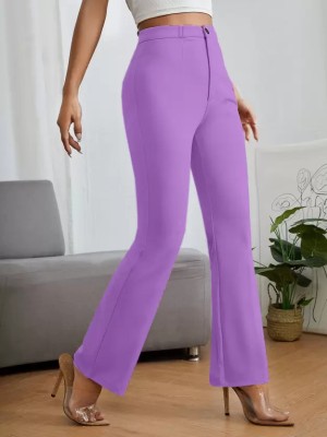 FROEBEL Regular Fit Women Purple Trousers