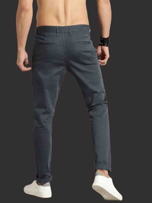AD & AV Regular Fit Men Grey Trousers
