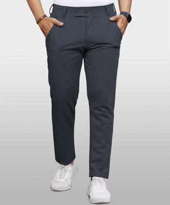 VeBNoR Regular Fit Men Grey Trousers