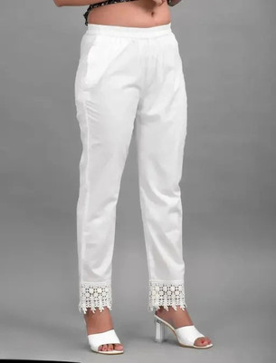 SRP COLLECTION Regular Fit Women White Trousers