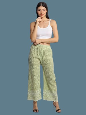 KURID Regular Fit Women Green Trousers