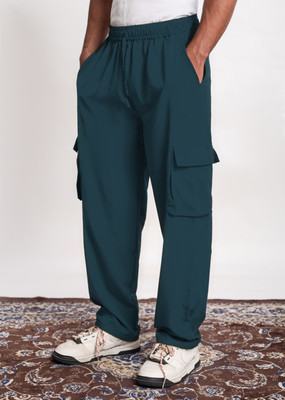 COTLUB Comfort Fit Men Green Trousers